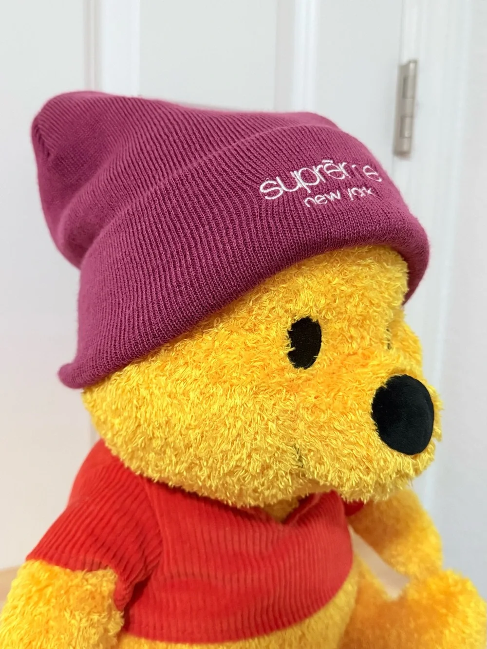 Supreme New York Purple Radar Beanie